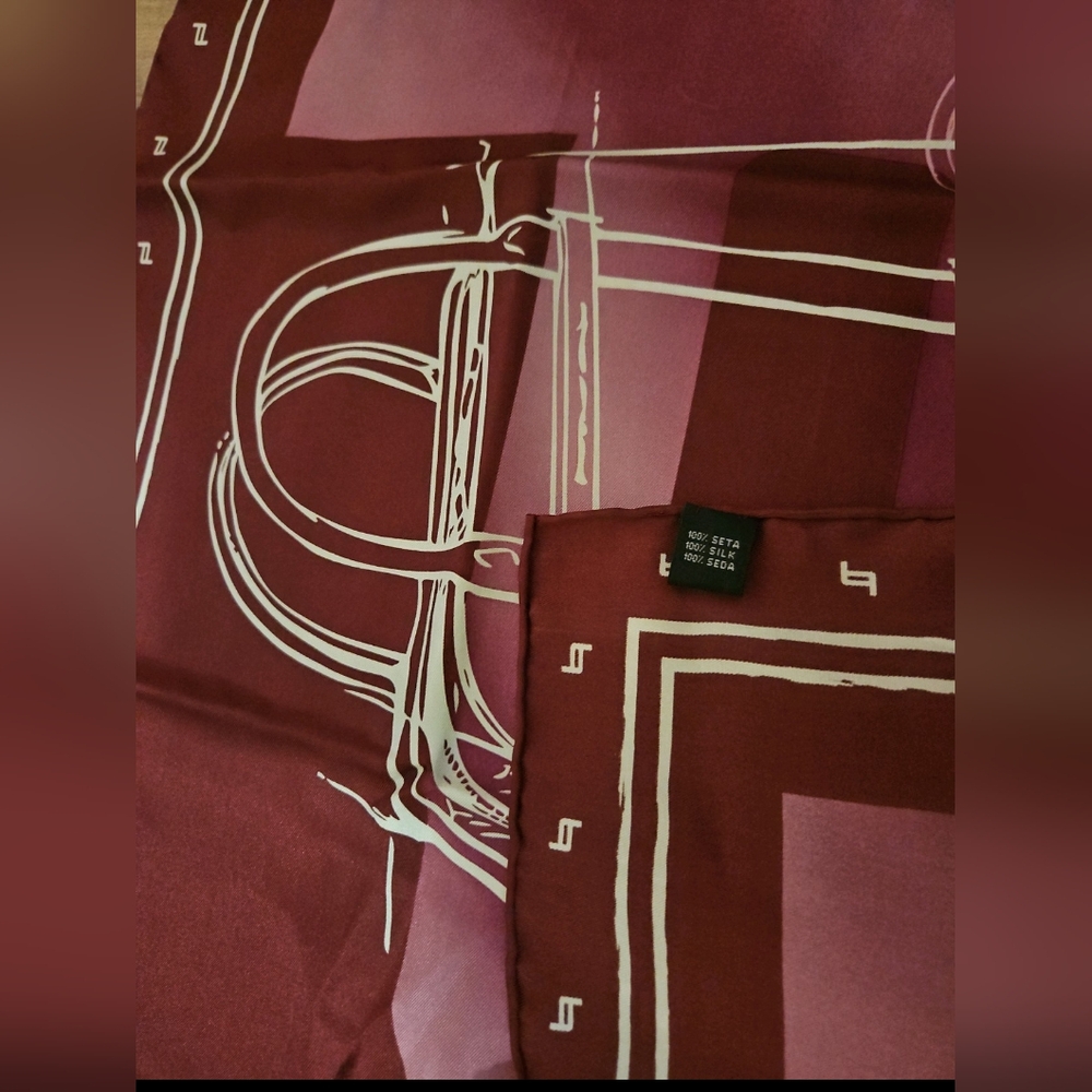 Porsche Design 100% Silk Scarf - Picture 3 of 3